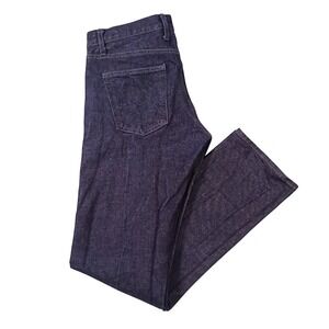 DSTLD Mens Straight Fit Selvedge Jeans Dark Indigo Blue 33x34 Button Fly - 34x33
